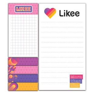 Блок паперу з клейким шаром, 3 види стікерів, "LK", KITE канцелярія - інтернет-магазин optom-k.com