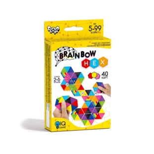 Гра настільна, розважальна, в коробці 2,5х9х13 см, ру/укр опис, "Brainbow HEX", Danko Toys - інтернет-магазин optom-k.com