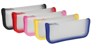 Пенал-книжка, 20х8,5 см, 1 отделение, прозрачный, ECONOMIX - интернет-магазин optom-k.com