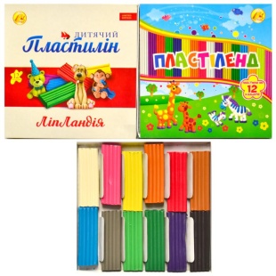 Пластилин, 12 цветов, 240 г, "Пластиленд-Липландия", Тетрада - интернет-магазин optom-k.com