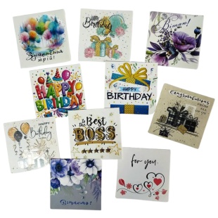 Открытка - мини, 8х8 см, в ассортименте, Фолио+ - интернет-магазин optom-k.com