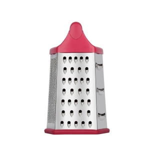 Терка, 23 см, металлическая, 6-сторонняя, с пластиковой ручкой, "Chef", OSCAR - интернет-магазин optom-k.com