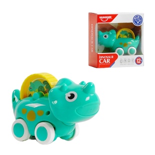 Каталка, 5х7х10 см, в коробке 12х6х13 см, "Динозаврик" - интернет-магазин optom-k.com