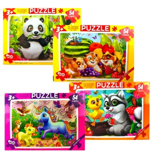 Пазл картонний, 54 елементи, пазл 15,5x11,5 см, Danko Toys Пазл картонний, 54 елементи, пазл 15,5x11,5 см, Danko Toys - інтернет-магазин optom-k.com