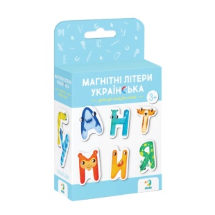 Настільна гра, українськомовна, в коробці 5 х 13,5 х 11 см, "Магнітні літери", DODO - інтернет-магазин optom-k.com