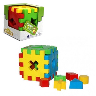 Игрушка куб, 12 элементов, в коробке 12 см, "Волшебный куб", Тигрес - интернет-магазин optom-k.com