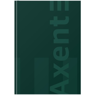 Книга канцелярская, А4-, 96 листов, клетка, зеленая, One color, AXENT - интернет-магазин optom-k.com