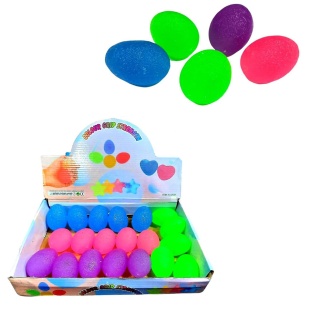 Яйцо, 6х4 см, фосфорное, резиновое - интернет-магазин optom-k.com