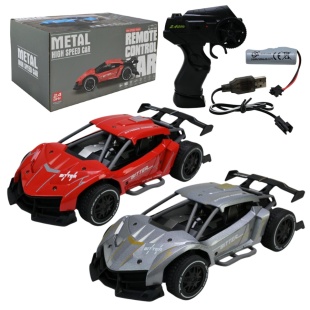 Машинка на радиоуправлении, 20х9,5х5 см, на аккумуляторе, цветная, в коробке 23,9х13,5х12,3 см - интернет-магазин optom-k.com