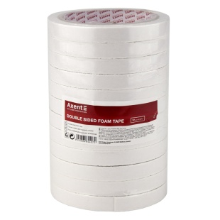 Лента клейкая, двусторонняя, 12 мм х 2 м, вспененная, AXENT - интернет-магазин optom-k.com
