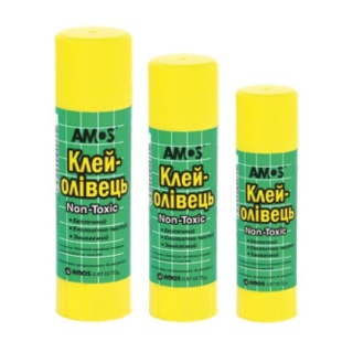 Клей-карандаш,  8 г, Amos - интернет-магазин optom-k.com
