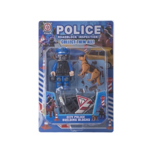 Набор: фигурка, аксессуары, 3 вида, на планшете 17 x 4 x 25 см, "Police", SPACE BABY - интернет-магазин optom-k.com